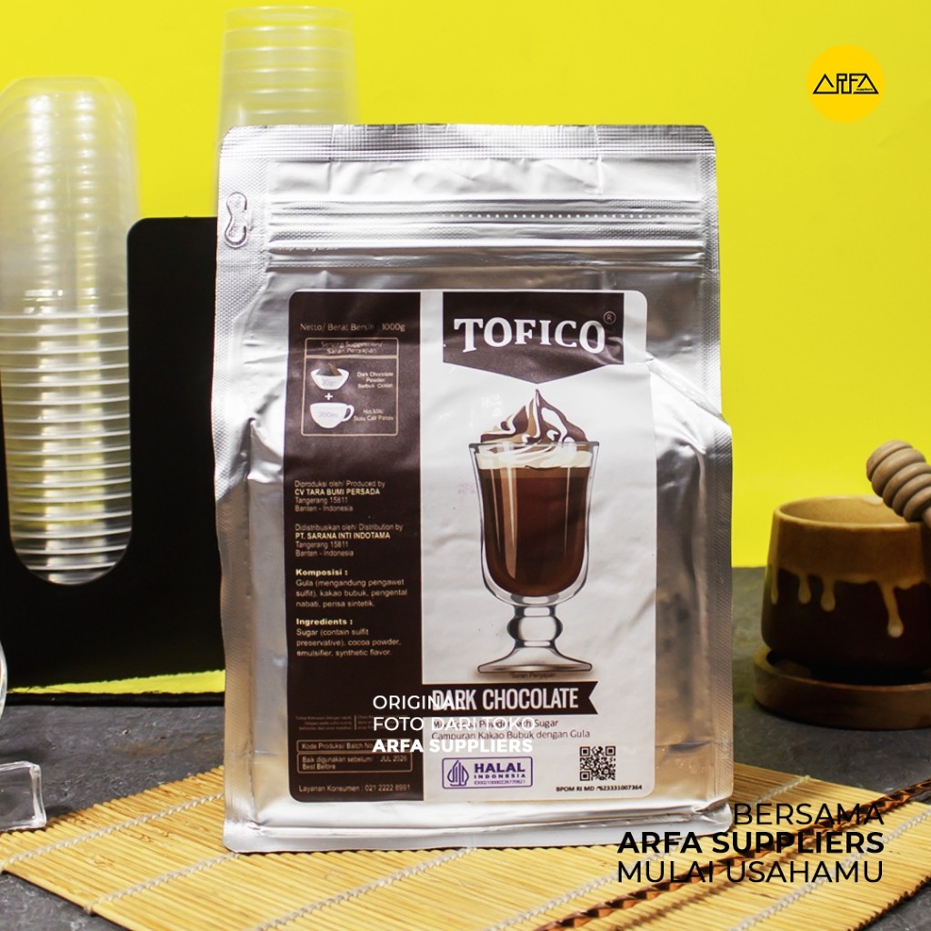 

Powder Tofico Dark Chocolate 1 kg - Bubuk Minuman Coklat Premium