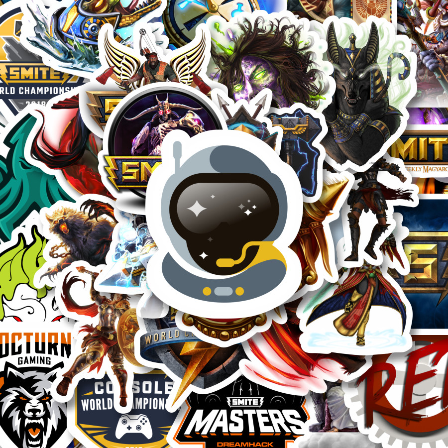 

100PCS Lucu Stiker Game Series Smite Character Mix Stiker Aesthetic Stiker Anti Air Stikers Berperekat Waterproof sticker decal buat Motor Helm Buku Journal Koper Casing HP Laptop Botol Minum Hadiah anak
