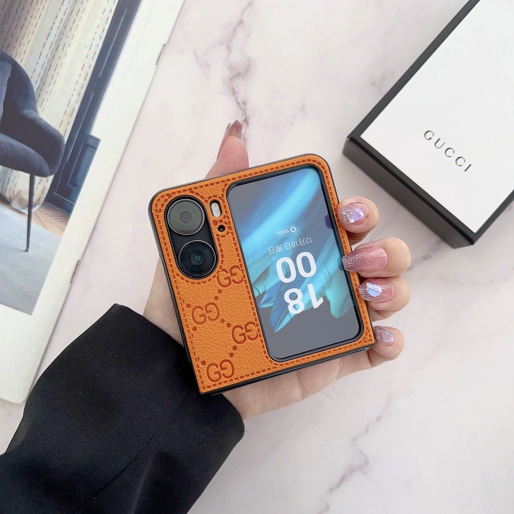 Casing Untuk OPPO FIND N2 N3 FLIP Phone Case Tiga dimensi Embossed Pattern Ultra tipis Penutup Belak