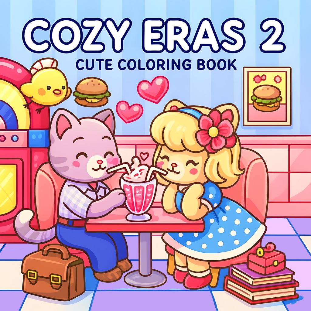 

COZY ERAS 2 Bold-easy Patterns Coloring Book for Adults Cute Drawing Book Perfect Gift for Party and Birthday