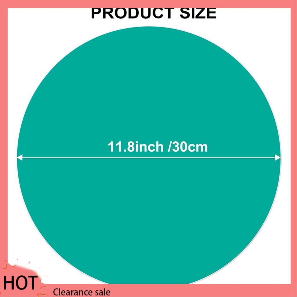 

A88Z 12Pcs Dry Erase Circles Removable Vinyl Dot Stickers For School Classroom Table & Desk 11.8Inch