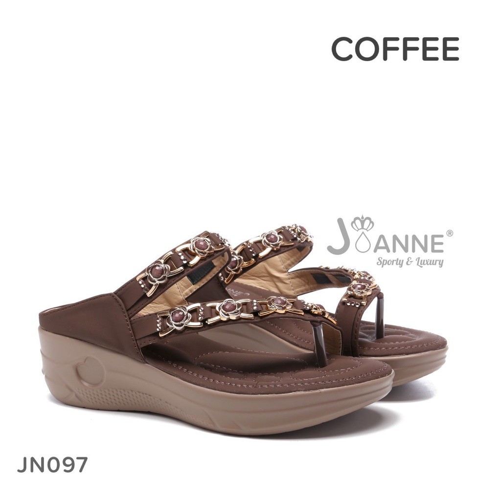 NA JN097 JOANNE Wedges Sandals WANITA BERGAYA KOREA
