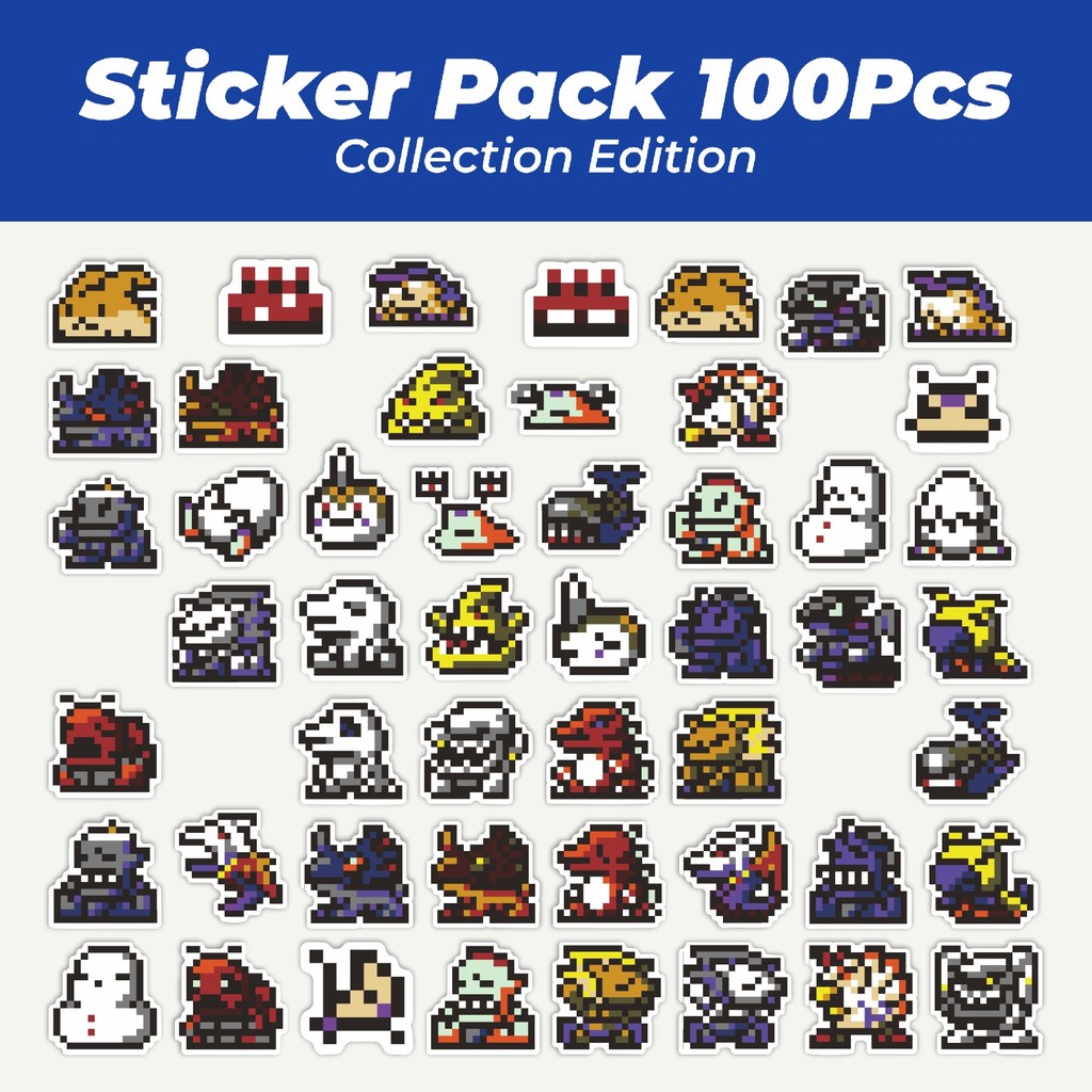 

Hot Stiker Pixel Digimon V9 Lucu Anti Air Stikers Berperekat Waterproof Sticker Decal Buat Motor Helm Buku Journal Koper Casing HP Laptop Botol Minum
