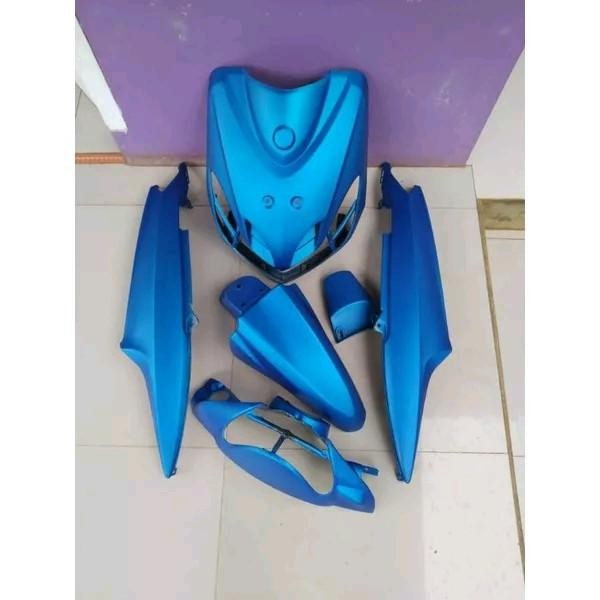 full body halus motor mio smile warna biru doff