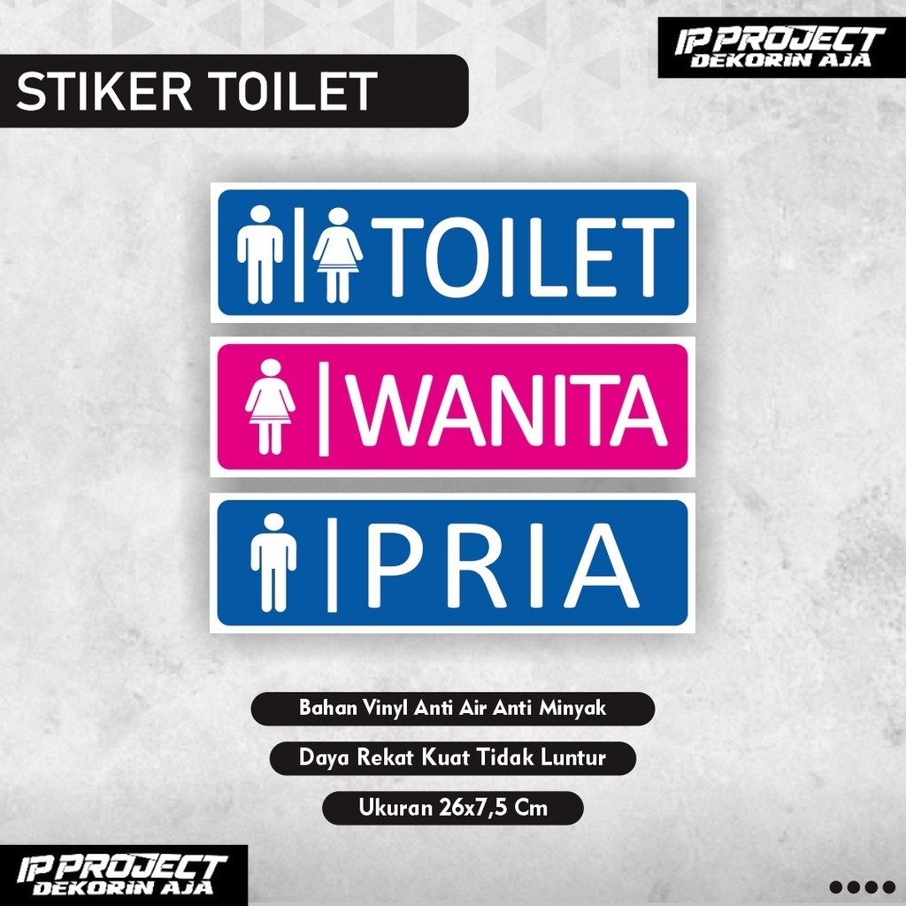 

Sign Sticker Label Toilet / Stiker toilet pria / stiker toilet wanita / stiker kamar mandi / stiker kamar mandi laki laki / stiker kamar mandi wanita