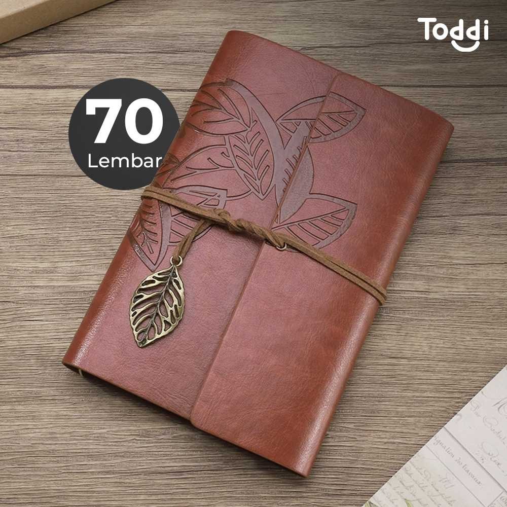Toddi BESTOYARD Buku Jurnal Leather Diary A6 70GSM 140 Halaman Blank - B-606 -MR