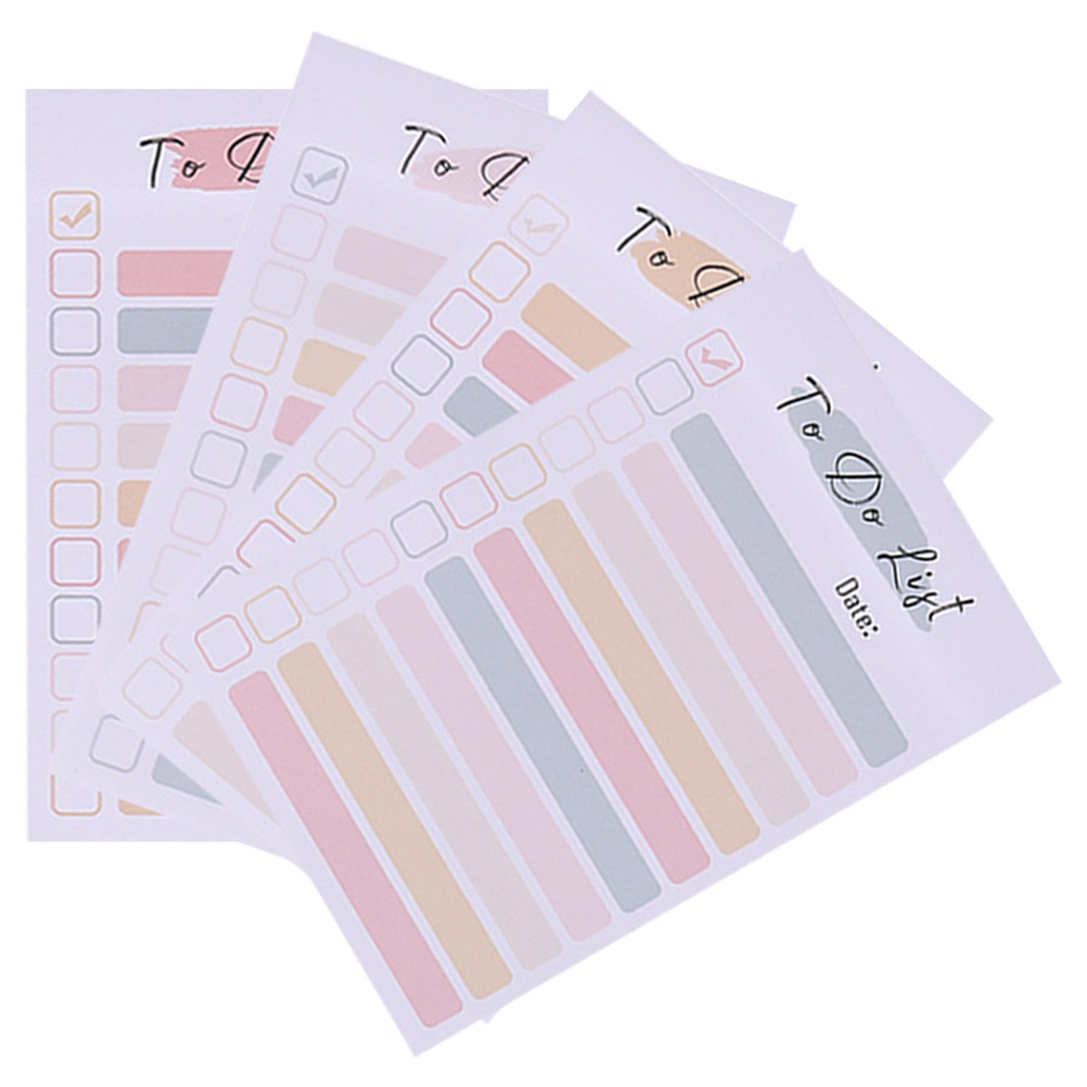 

4 Books Colorful Memo Stickers Adorable Office Pads Multicolor Assorted School Self-stick Paper Compact Rainbow