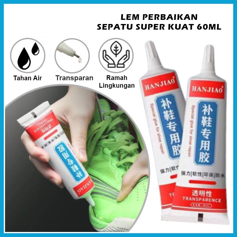 

Lem Perekat Sepatu Baihere 60ml Super Kuat / Cairan Penambal Sol Sepatu Sendal Heels / Lem Perbaikan Serbaguna