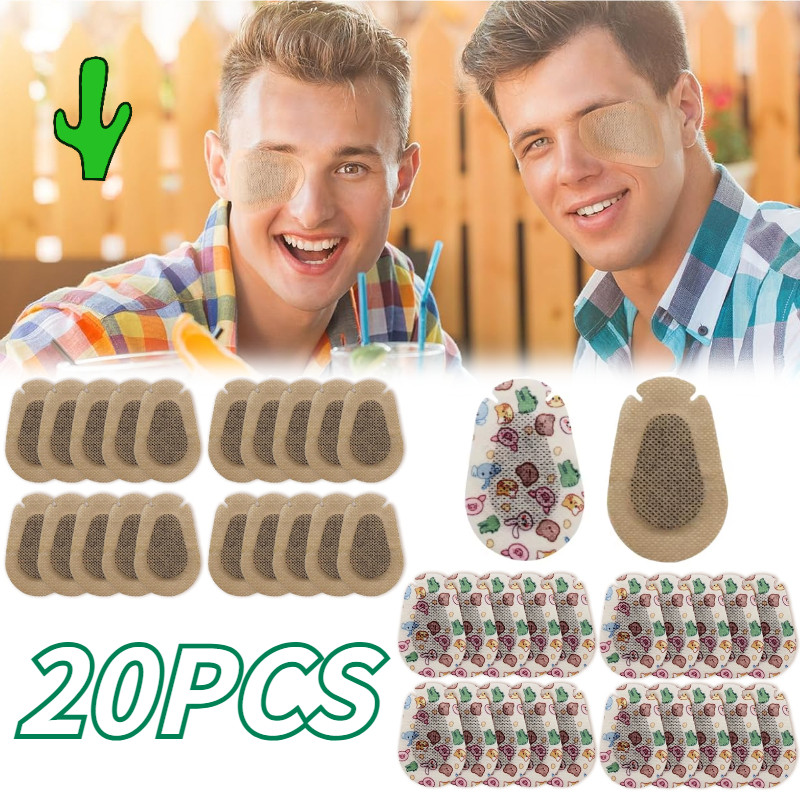 1SET/20PCS Penutup Mata Malas Terapi Ortopad Terapi Mata Anak Amblyopia Plester Penutup Mata Anak