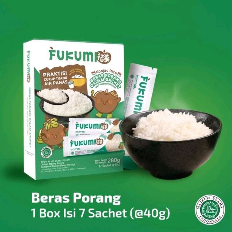 

Fukumi Beras Porang Box - 7 Sachet