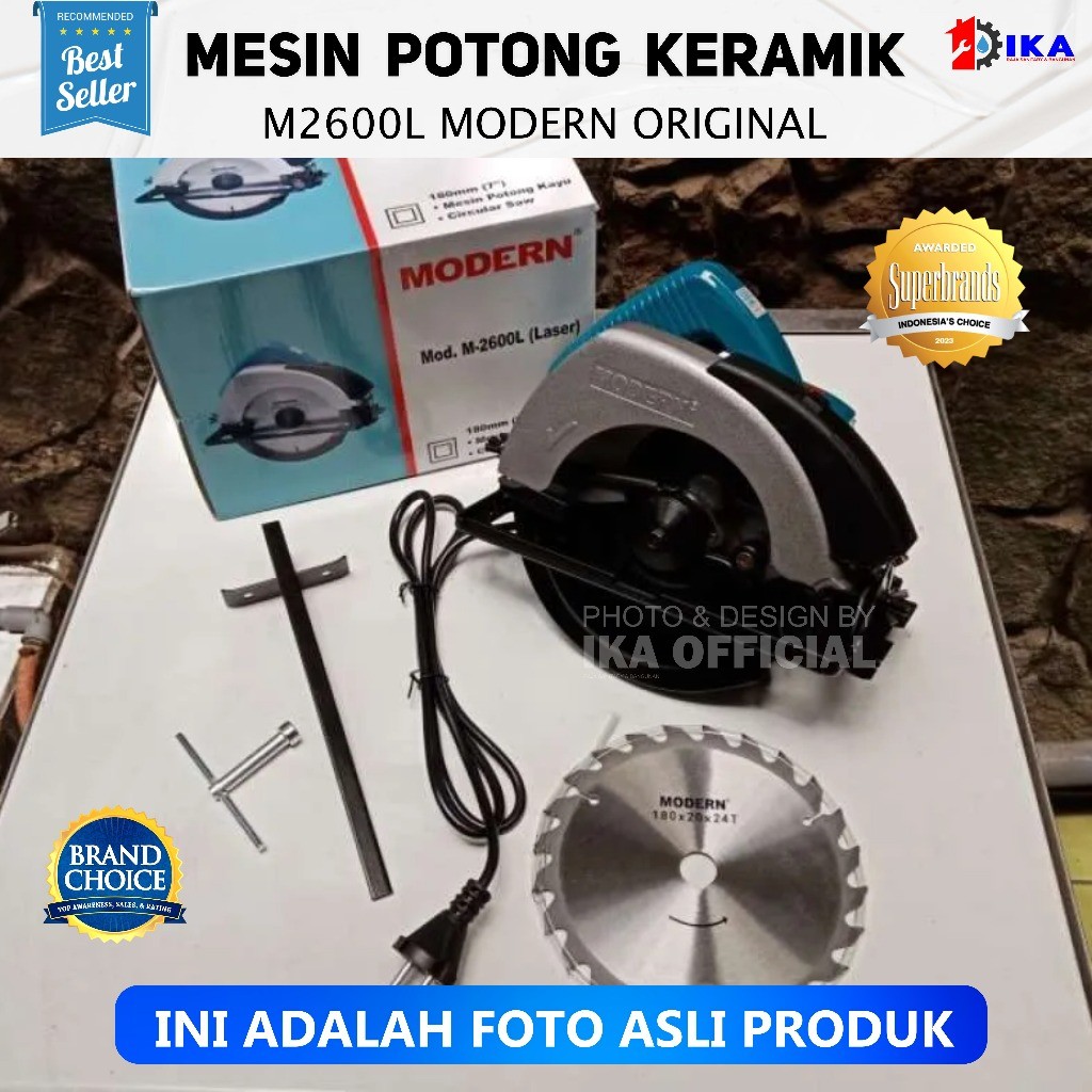 SAB Mesin Circle Potong Kayu Gergaji Circular Saw M 2600 M2600 Modern / MODERN M2600L Circular Saw 7