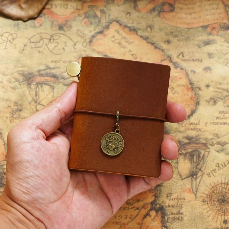 

Fromthenon Mini Traveler's Notebook Planner Genuine Leather Mini Notebook Journal Office & School Supplies Stationery