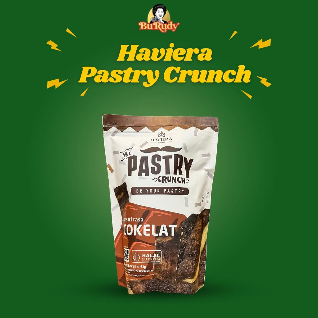

Haviera Pastry Crunch Rasa Cokelat 61g – Pastry Gurih & Crunchy