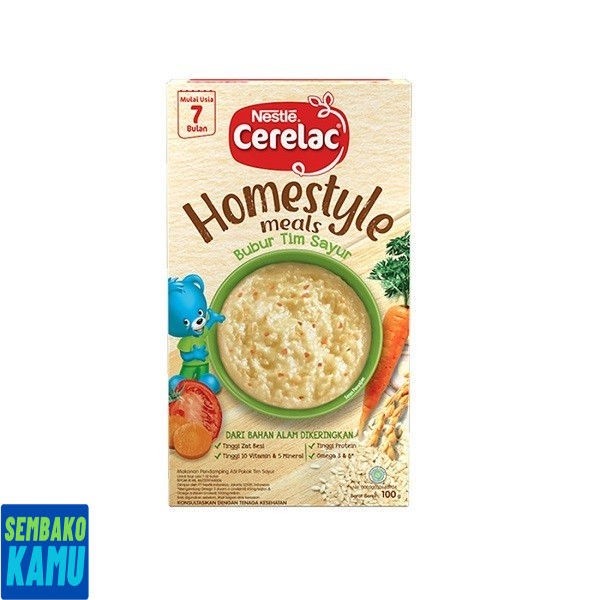 

Cerelac Homestyle Bubur Tim Sayur 100 gr