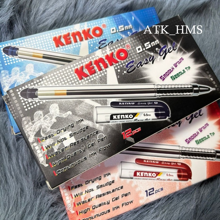 

[Per 12] Pen Gel Easy Gel KENKO 0.5 mm / Pulpen Gel / Pena Gel