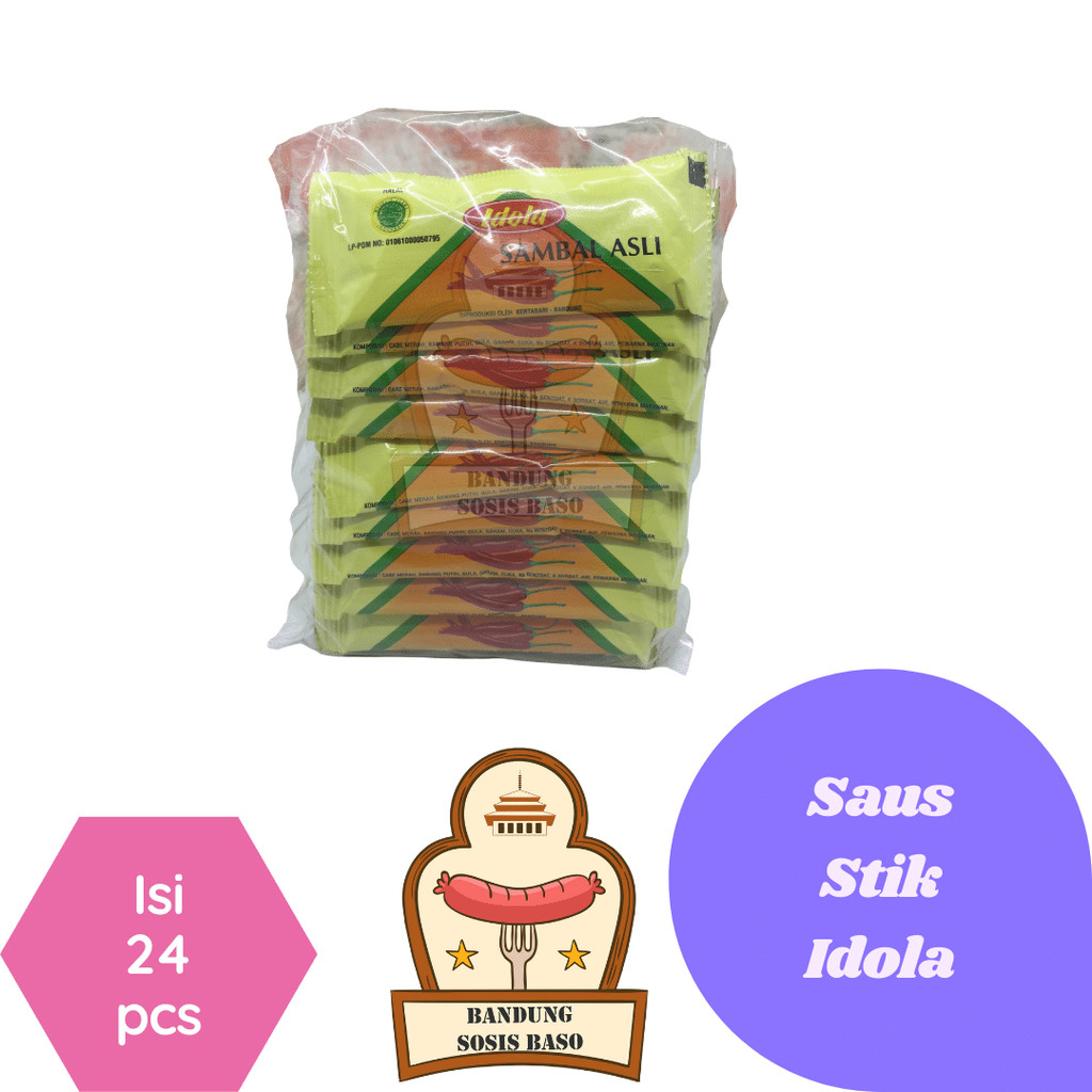 

Saus Sambal Idola Stik (isi 24pcs) - Cocolan Praktis & Pas untuk Ayam Goreng