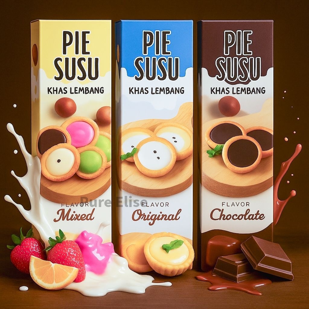 

[AS] Pie Susu Lembang Original, Mix, Cokelat | Oleh-Oleh Khas Bandung | Pie Susu Asli Bandung