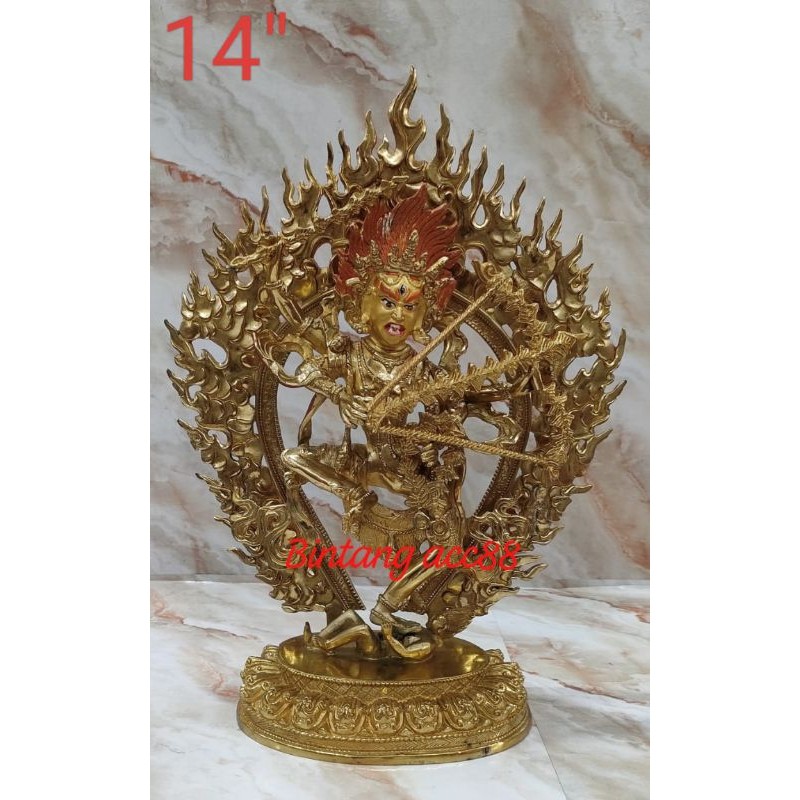 patung tibet kurukulle bhagavati - kuningan - 14inch