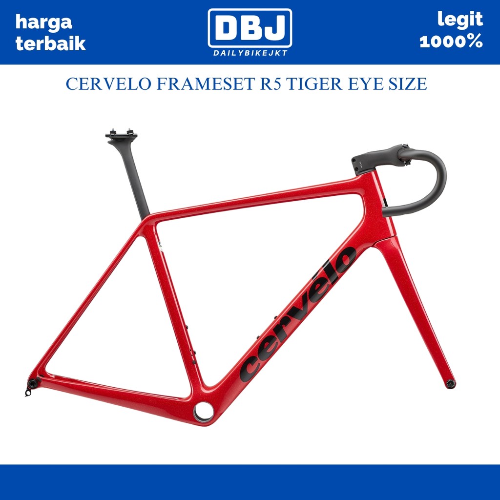 CERVELO FRAMESET R5 TIGER EYE SIZE 51 USED
