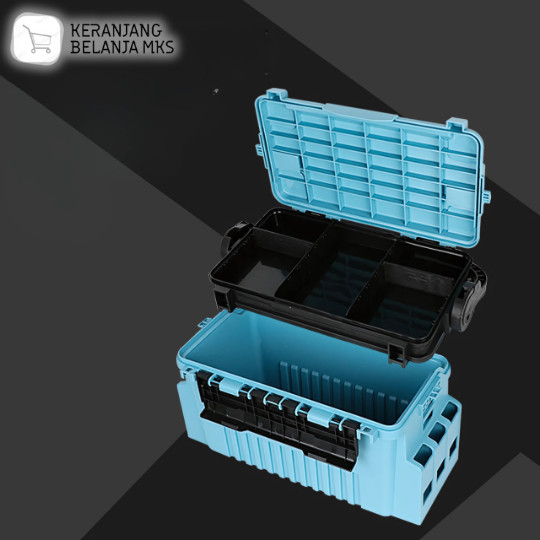 Kotak Perkakas Pancing Fishing Tackle Box Double Layer