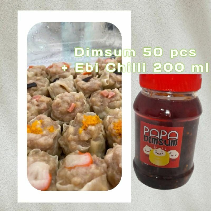 

Dimsum Premium 50 pcs dengan Ebi Chili Oil 200ml