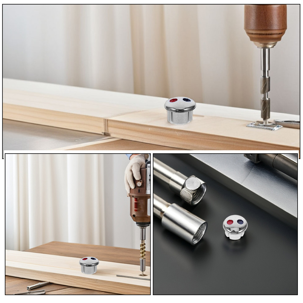 

10 Pcs Faucet Hot and Cold Mark Button Replacement Index Buttons Handle Labels Water Indicator Parts Hardware Indicators Tag