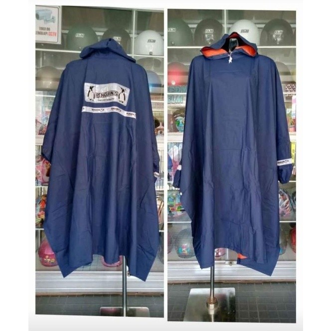 Jas Hujan Penguin Lengan Original Ponco / Mantel