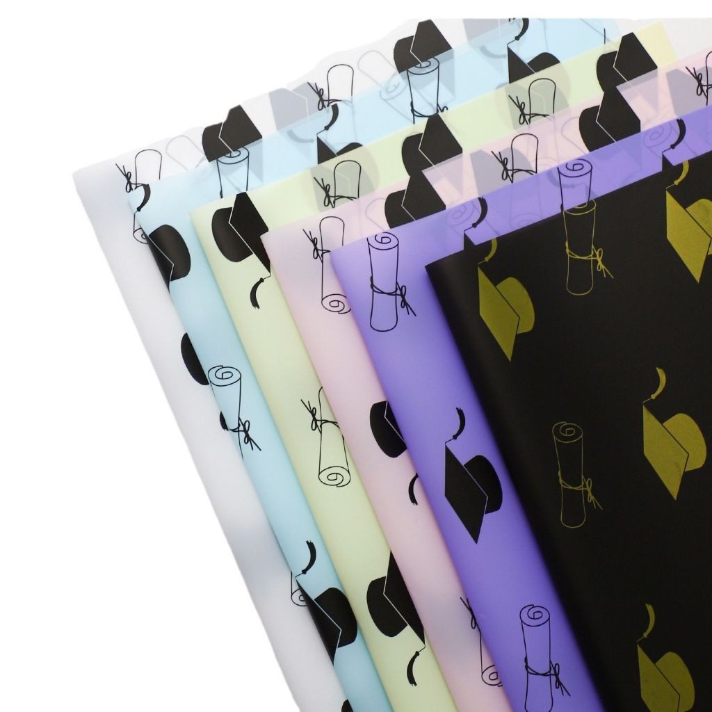 

Kertas Cellophane / Kertas Buket Bunga Edisi Wisuda Happy Graduate / Happy Graduation.