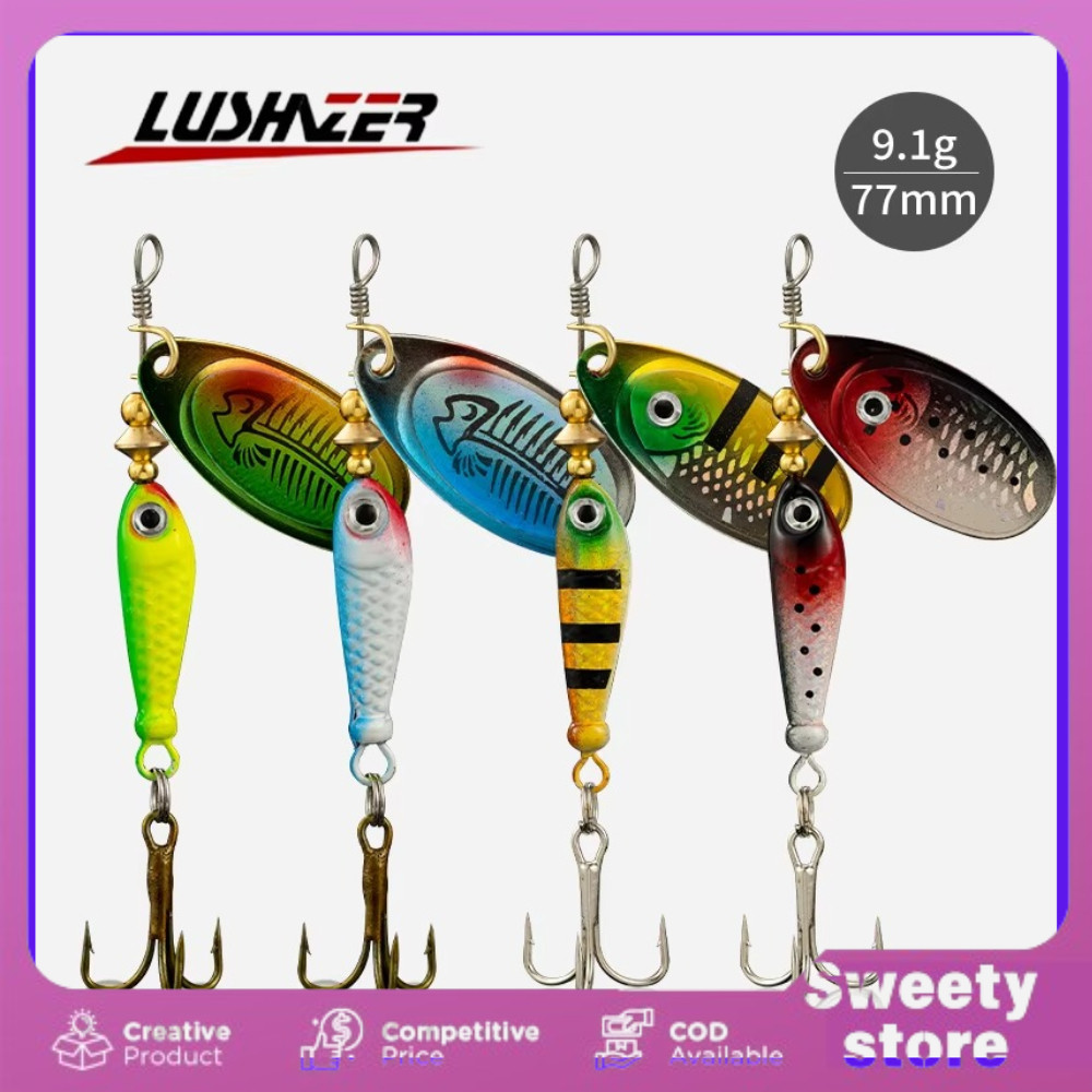 UMPAN PANCING GABUS TOMAN ikan laut LURE SPINER Umpan Pancing Ikan Spinner Fishing Lure 9g