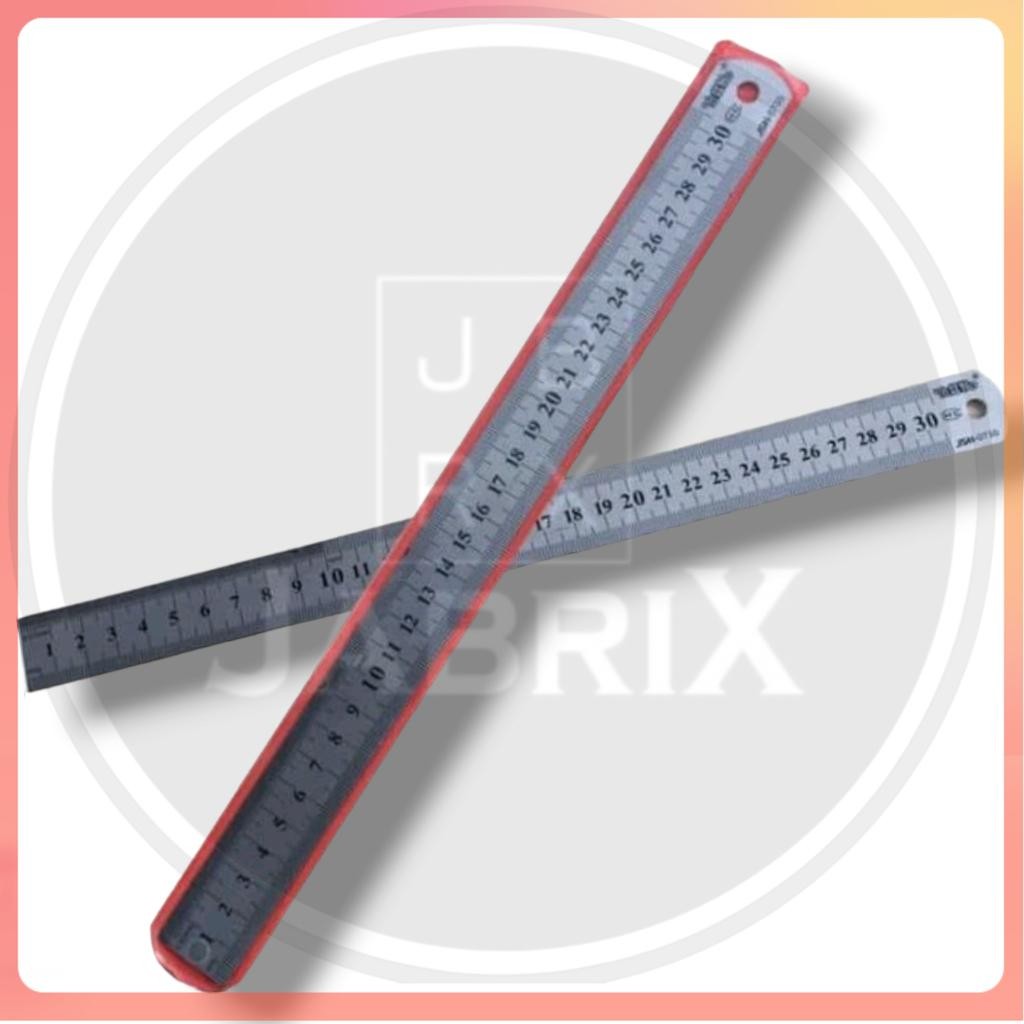 

《 JABRIK 》 PENGGARIS BESI STAILESS PANJANG 30CM - COD