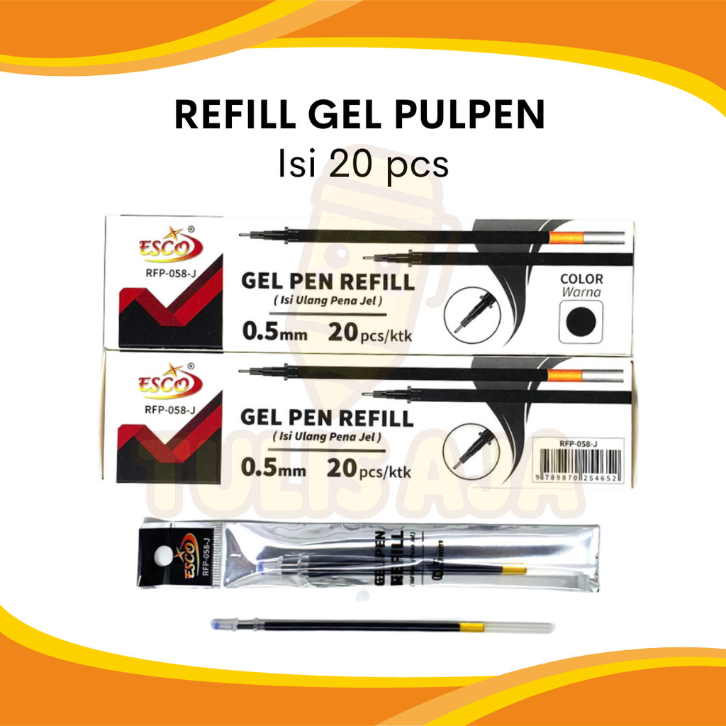 

Refill Pulpen Gel 20 pcs / kotak