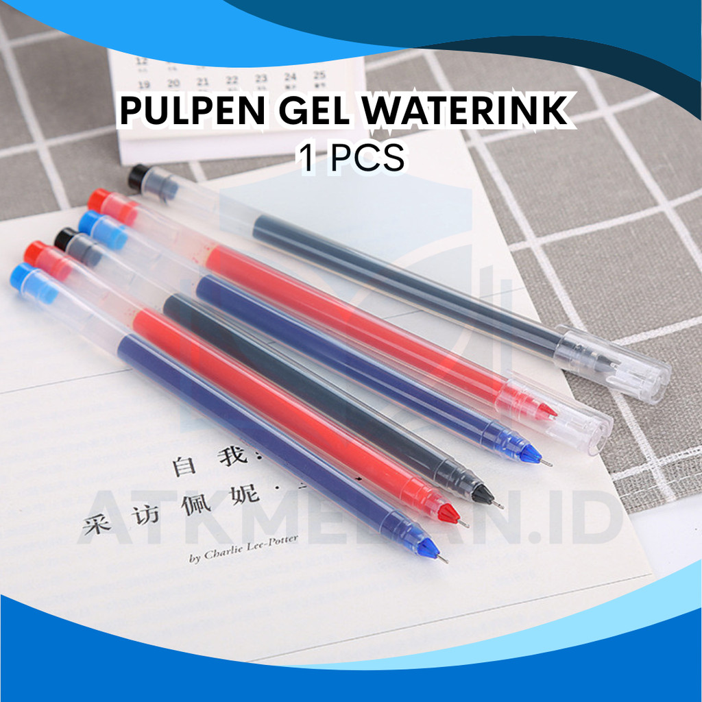 

PULPEN GEL | WATERINK | 3 WARNA MURAH 0.5MM WATER INK BASED SATUAN