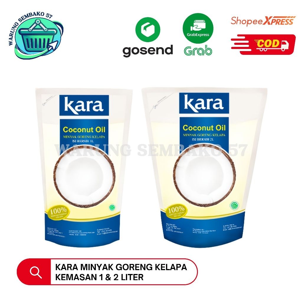 

Kara Minyak Goreng Kelapa Kemasan 1 & 2 liter