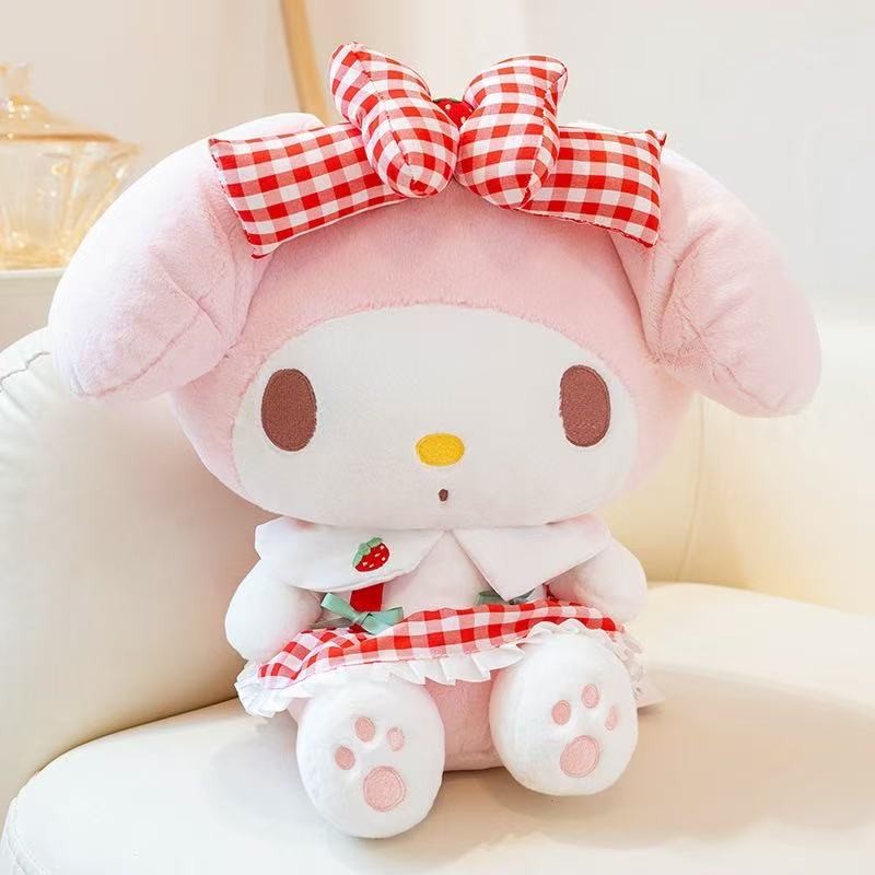 Miniso's latest sitting Hello Kitty cat plush toy stuffed plush toy cartoon anime cute pillow childr