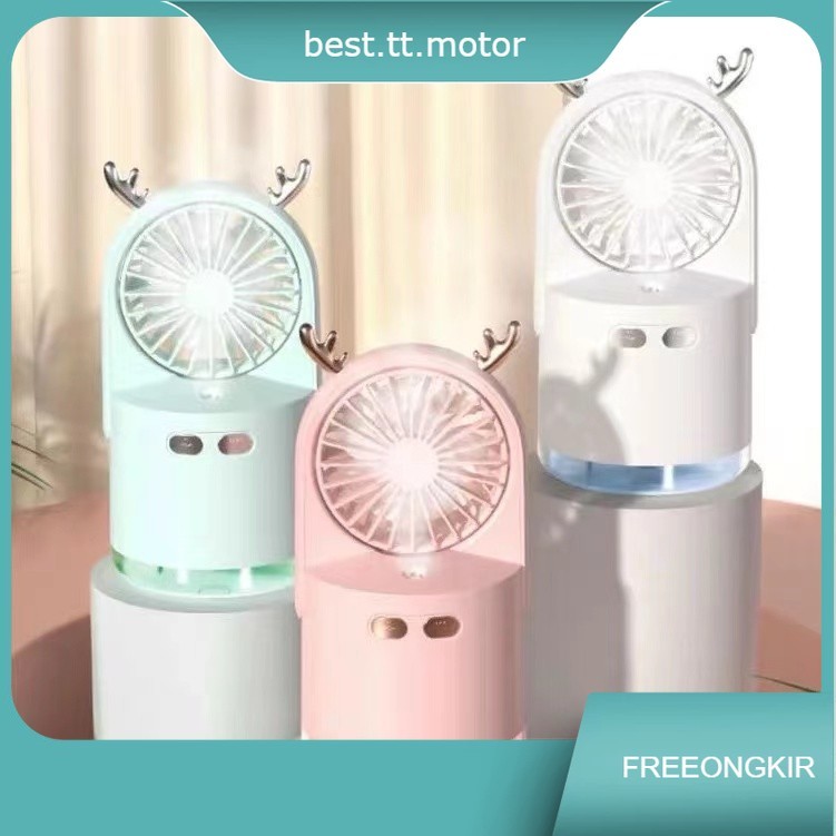 Kipas Angin Nano Spray Mist Sprayer Mini Fan Facial Rechargeable USB Kipas Angin Estetik Unik