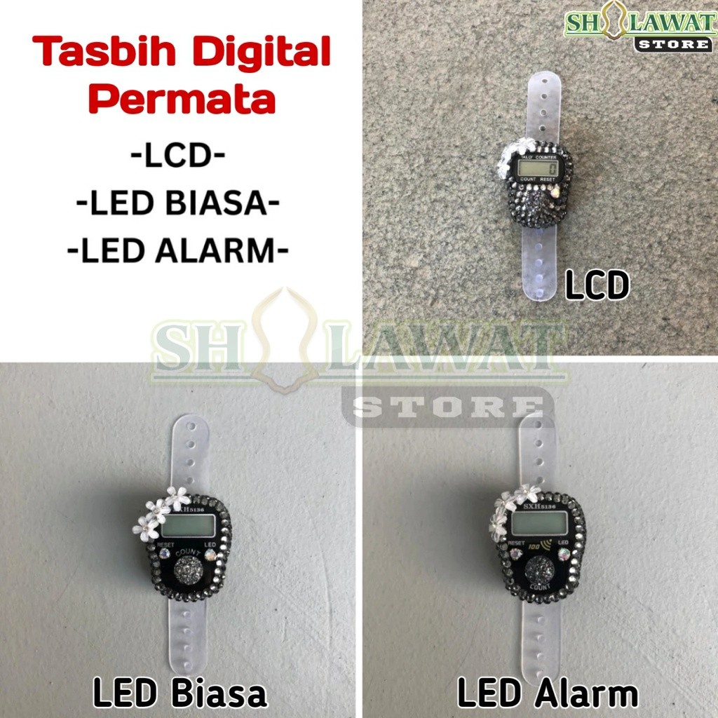 TASBIH DIGITAL SWAROVSKI PREMIUM / TASBIH MUTIARA / TASBIH DIGITAL / TASBIH DIGITAL LED / TASBIH DIG