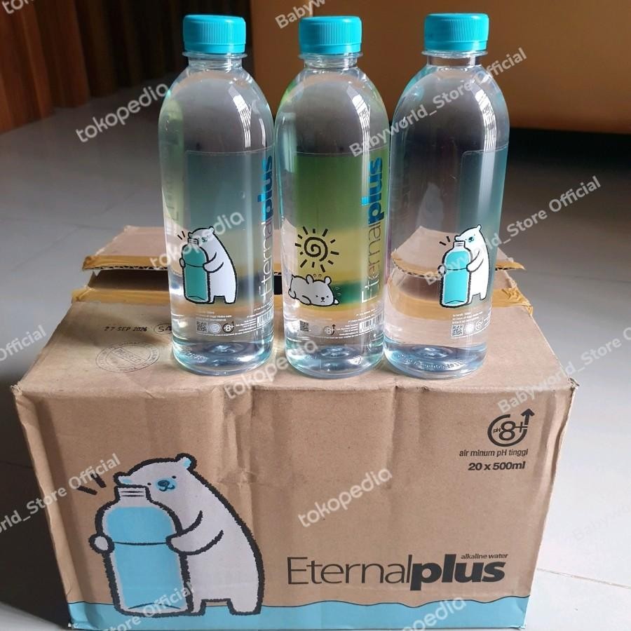 

Eternal Plus E+ Air Mineral Ph 8 Botol 500ml Per Dus ( 20 Botol )