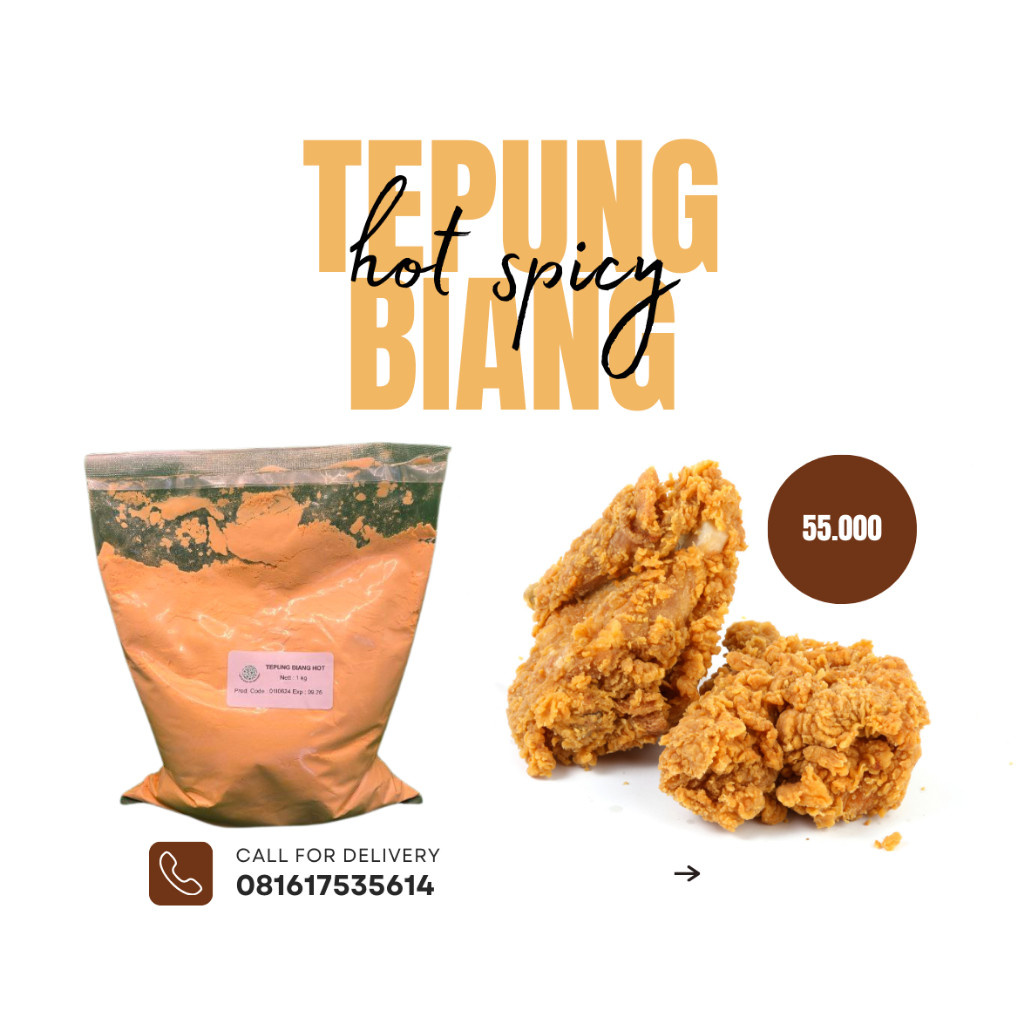 

Tepung Bumbu Hot Spicy Ukuran 1 Kg , Perbandingan 1 : 5