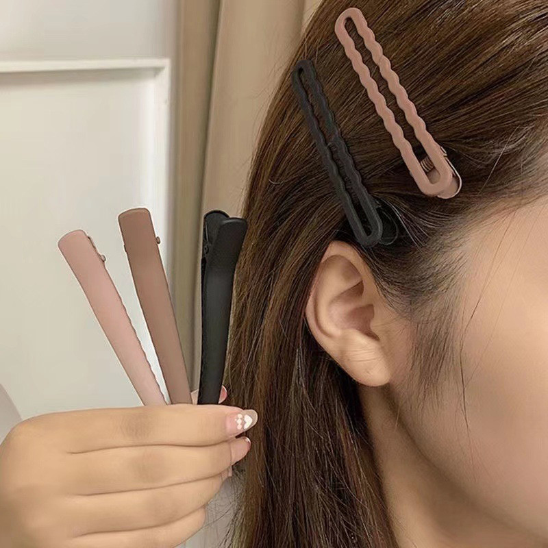 Seemless Duckbill Clip Large Bangs Clip Side Hair Clip Female Summer Hair Accessory