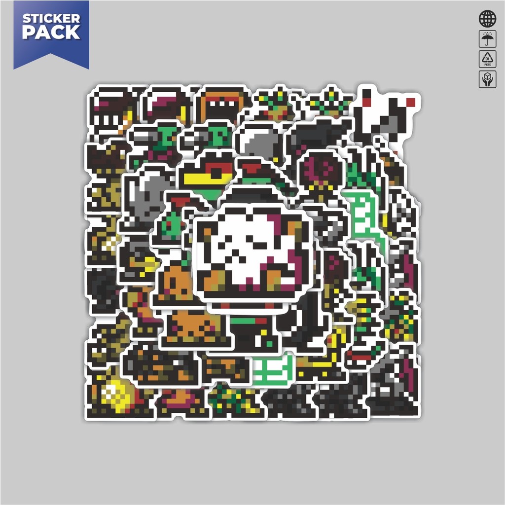 

[100PCS]Stiker Pack Stiker Pixel Digimon V33 Aesthetic Vinyl Anti Air Dekorasi Sticker Laptop Buku Journal Koper Helm Casing HP Gitar Helm Skateboard