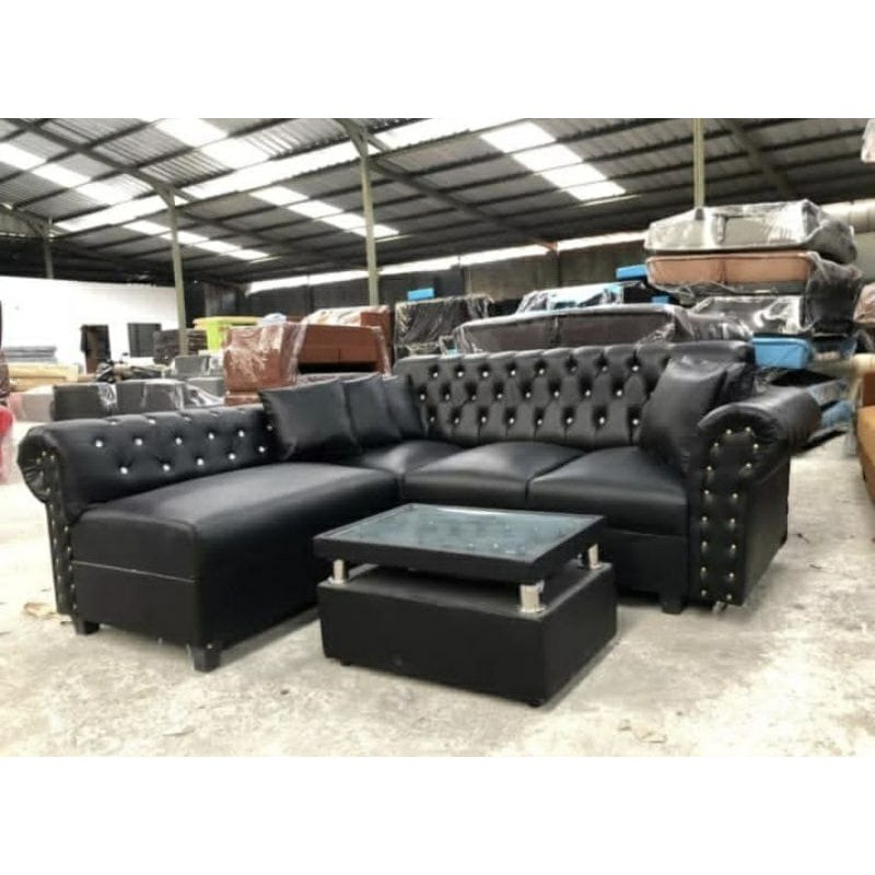 Sofa L Putus Kancing + Meja