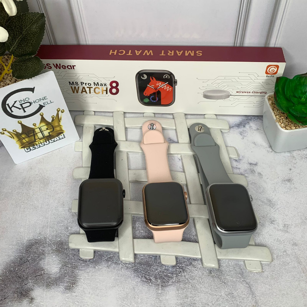 JAMIN MURAH Smartwatch GS Wear M8 Pro Max Watch 8 Smart Watch Pria Wanita(BISA LANGSUNG ORDER)