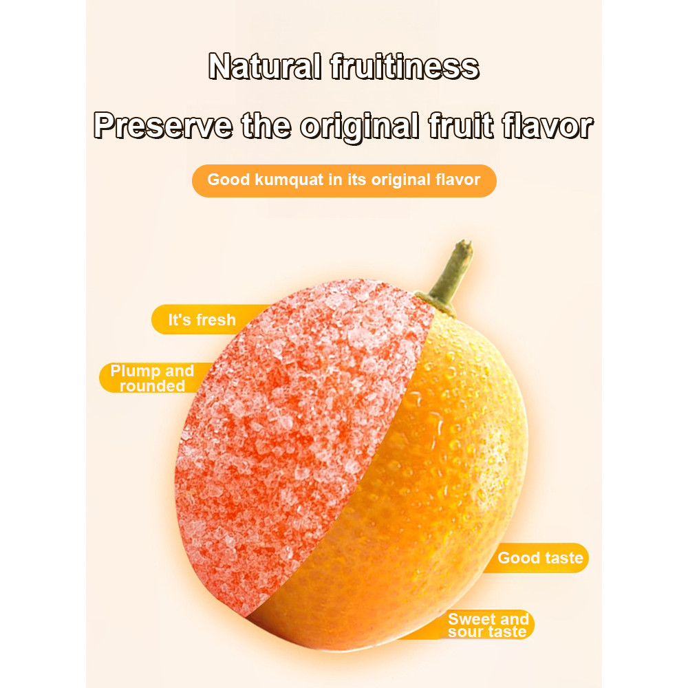 

Camilan Buah Manisan Kumquat Kering dengan Gula Batu