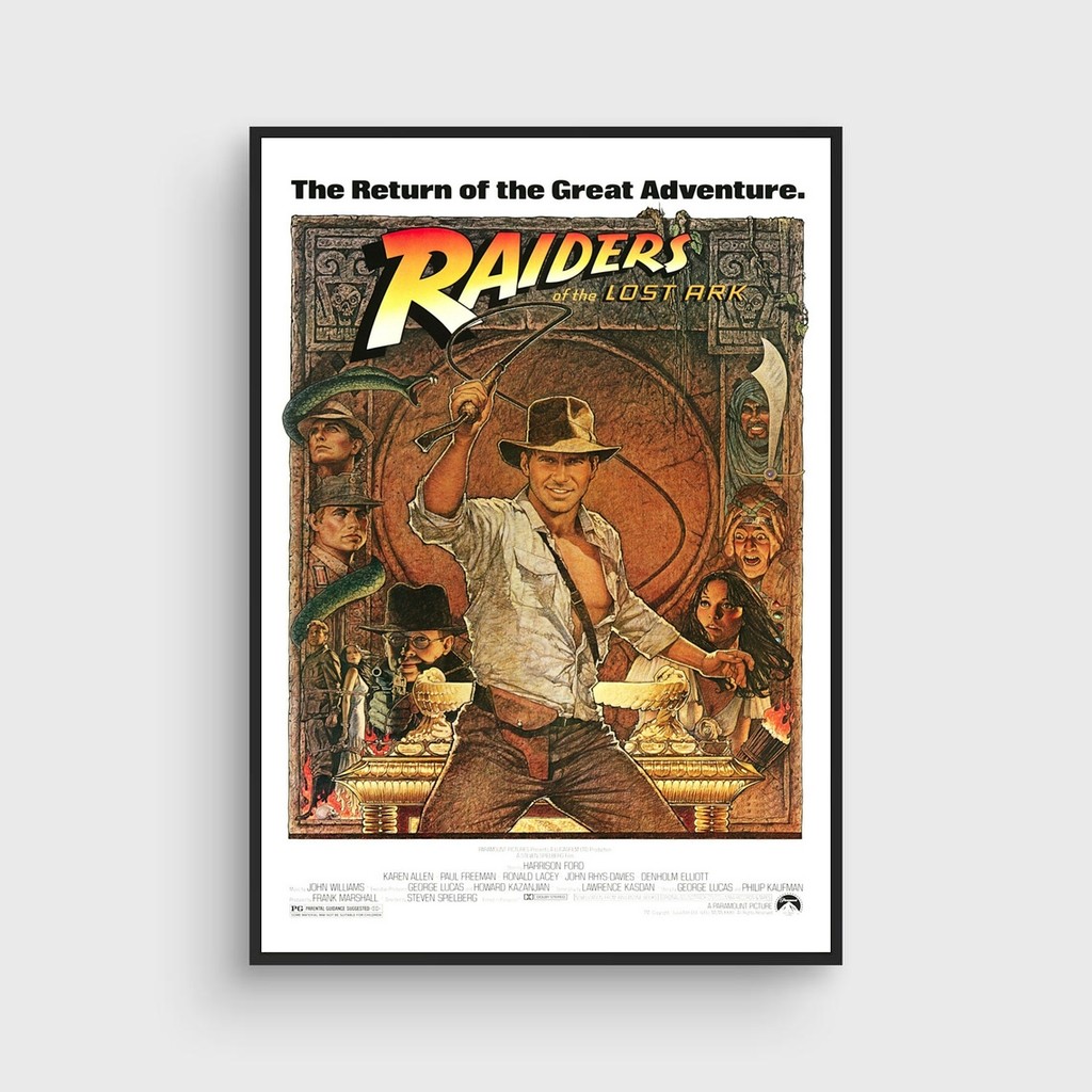 

Raiders of the Lost Ark Movie Poster Covers Canvas Art Photos Printed Classic And Popular Posters Home Decoration Wall Paintings
