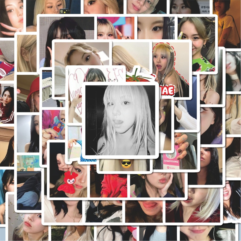 

100PCS Lucu Stiker Chaeyoung Twice V2 Stiker Aesthetic Stiker Anti Air Stikers Berperekat Waterproof sticker decal buat Motor Helm Buku Journal Koper Casing HP Laptop Botol Minum Hadiah anak