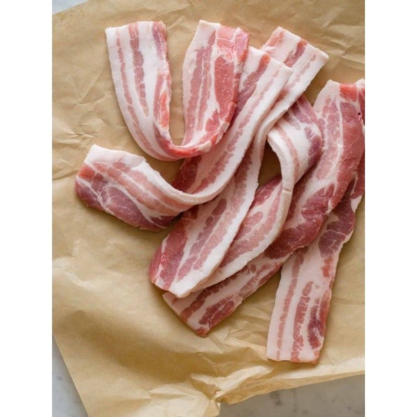 

Samcan slice 5mm samgyopsal IMPOR korea BBQ 500gr