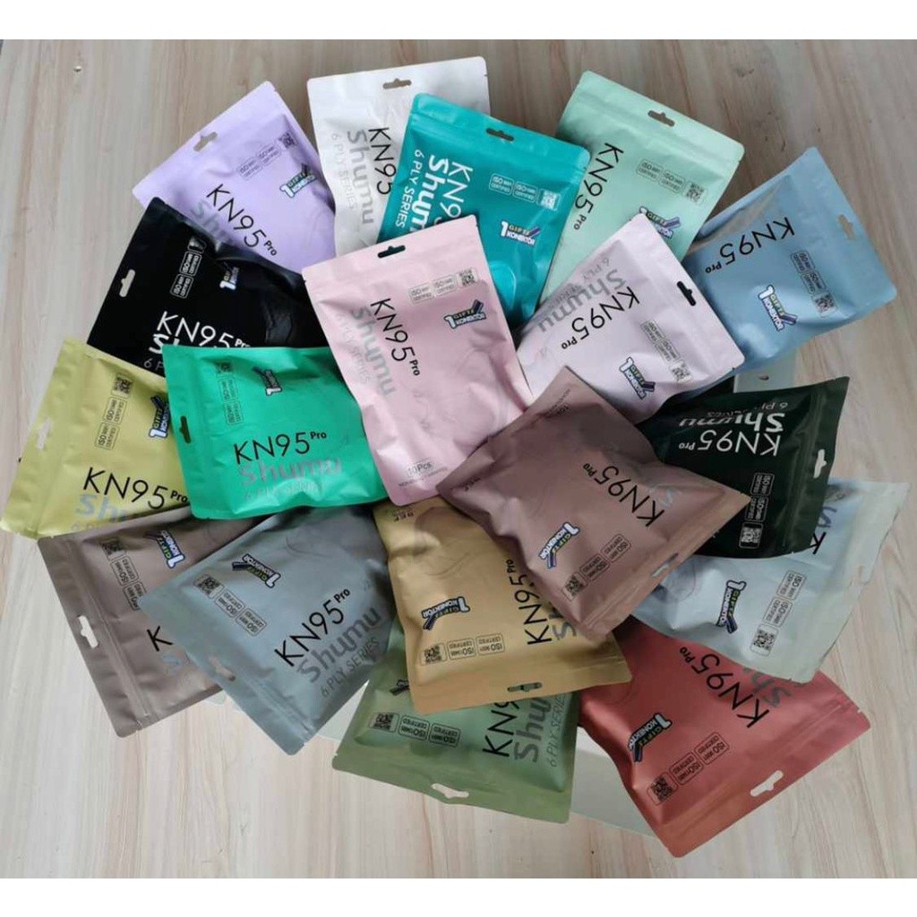 Masker SHUMU KN95 Pro 6PLY isi 10pcs Face Mask Original Premium Masker KN 95 PRO Plastik per pcs