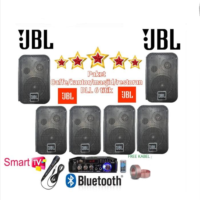 Promo paket murah caffe/karaoke/DLL SPEAKER 4 INCh 6 titik jbl
