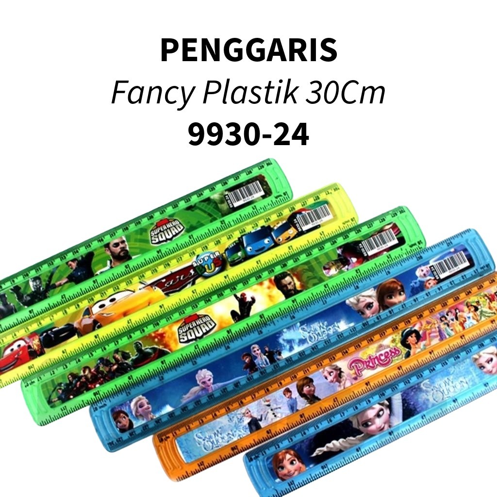 

♚Penggaris / Penggaris 30cm Fancy / Penggaris 30 cm Karakter 9930♚