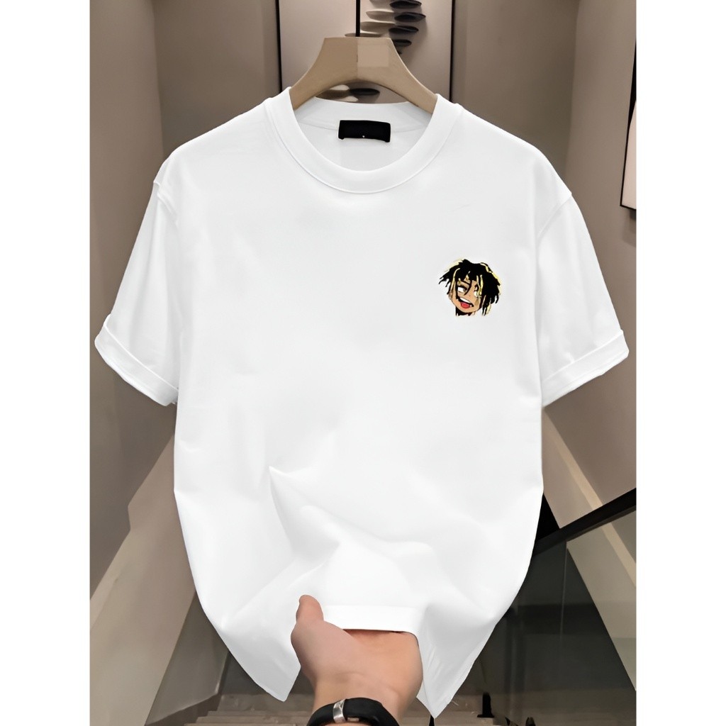 Cetakan Karakter Anime | Butik kaos | Atasan Katun Kasual Longgar Pria | Kaos atasan kerja olahraga